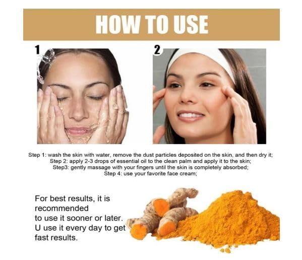 Face Turmeric Serum Oil Facial Skin Serum (Pack of 2)