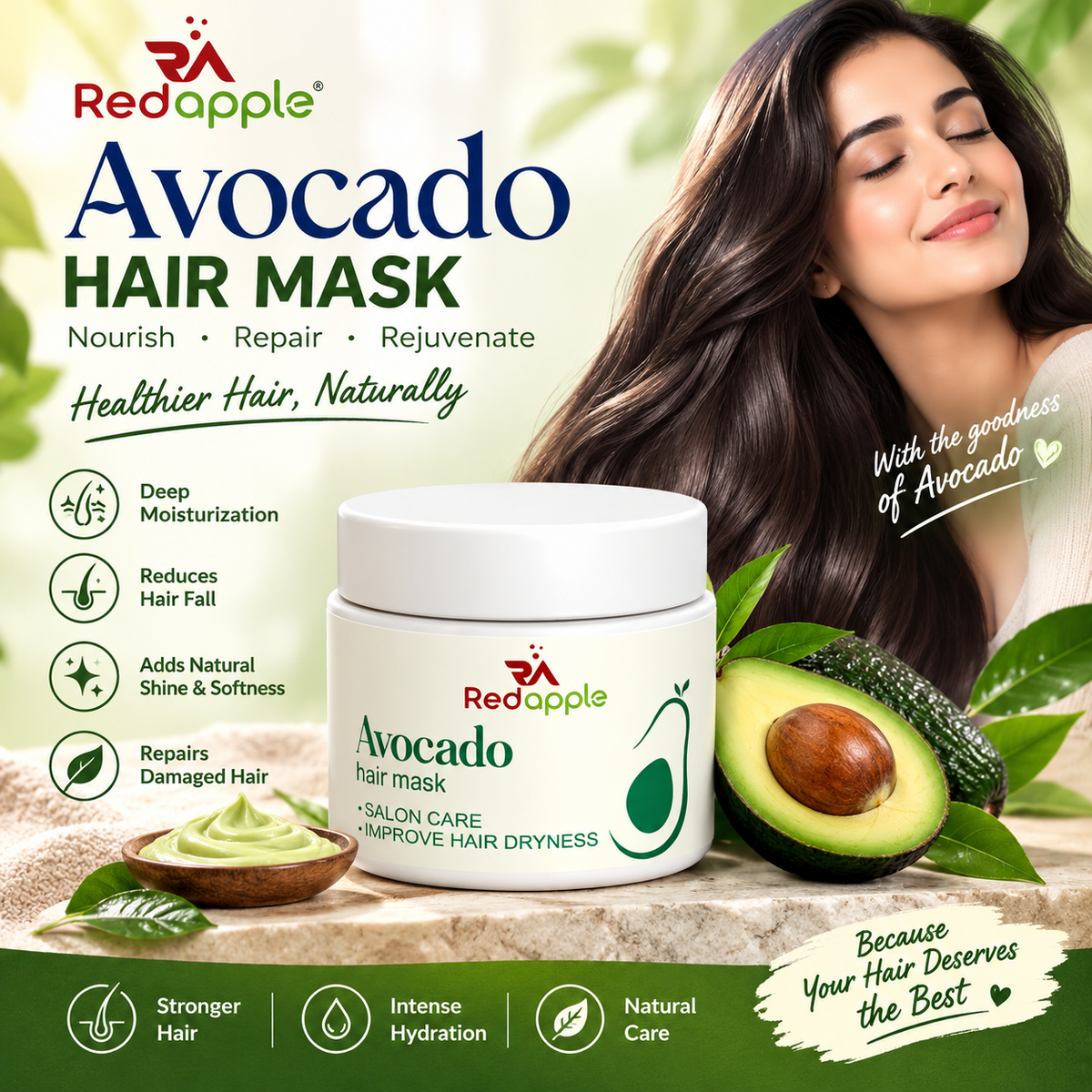 Avocado Hair Mask (Pack of 2)